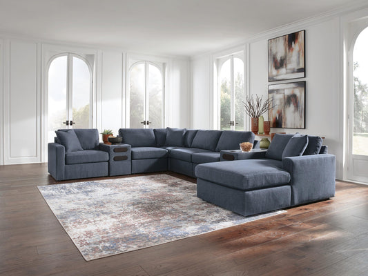 Modmax 8-Piece Sectional with Storage Chaise and Audio Consoles