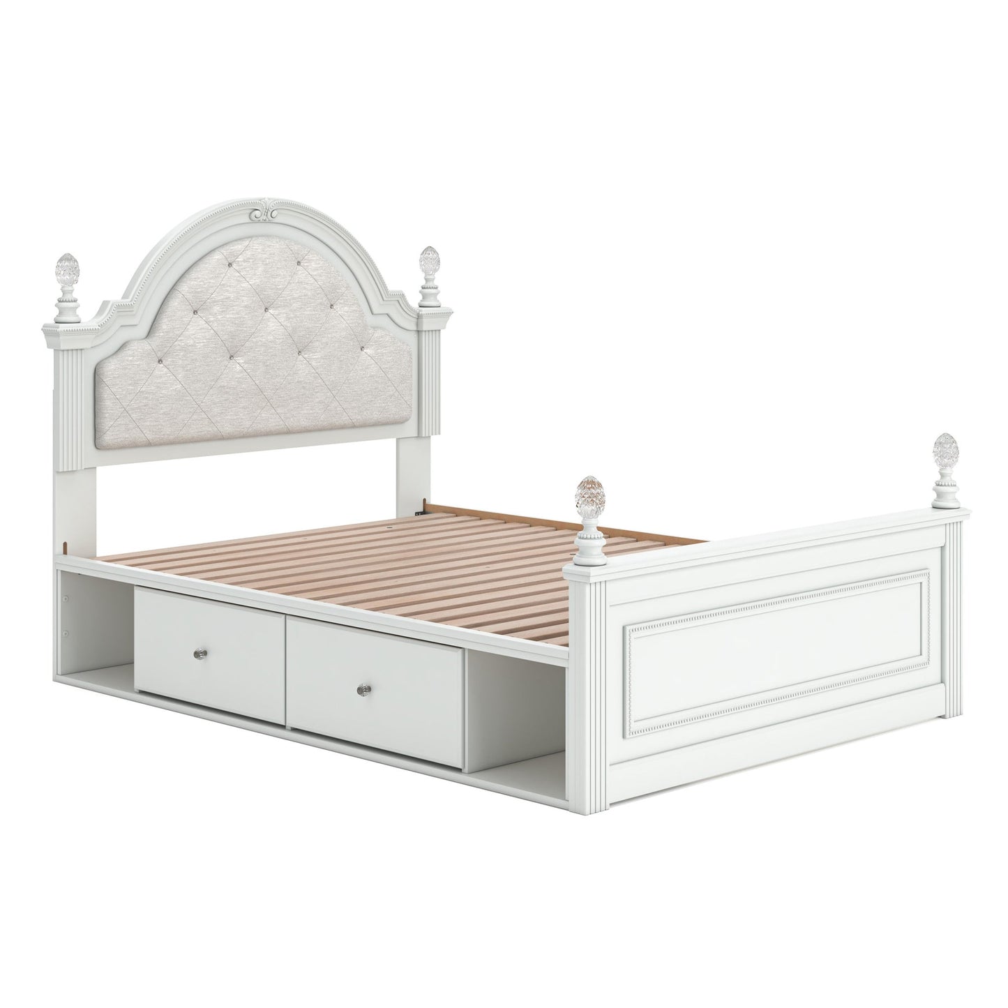 Kozlani Full Upholstered Panel Bed with Storage