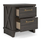 Vonitta Bay Two Drawer Night Stand