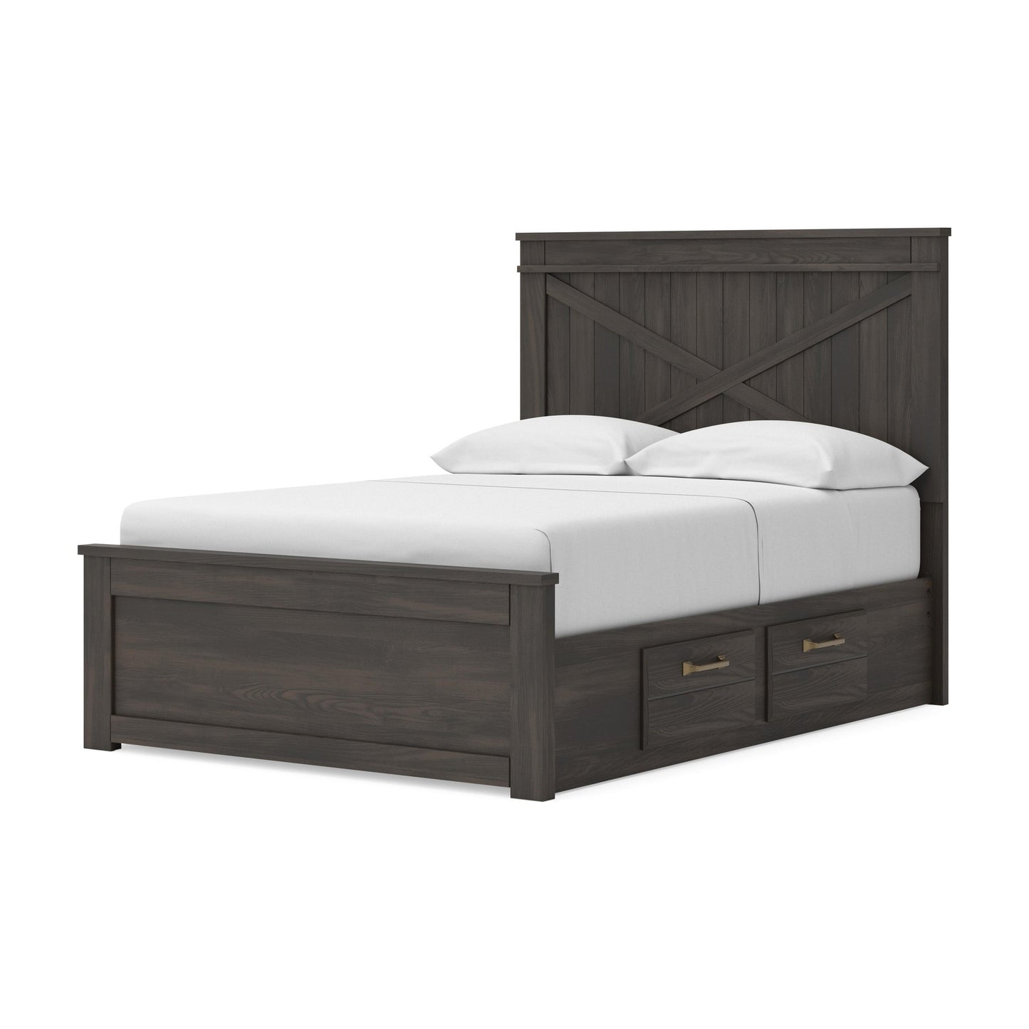Vonitta Bay Full Panel Bed with 2 Sided Storage