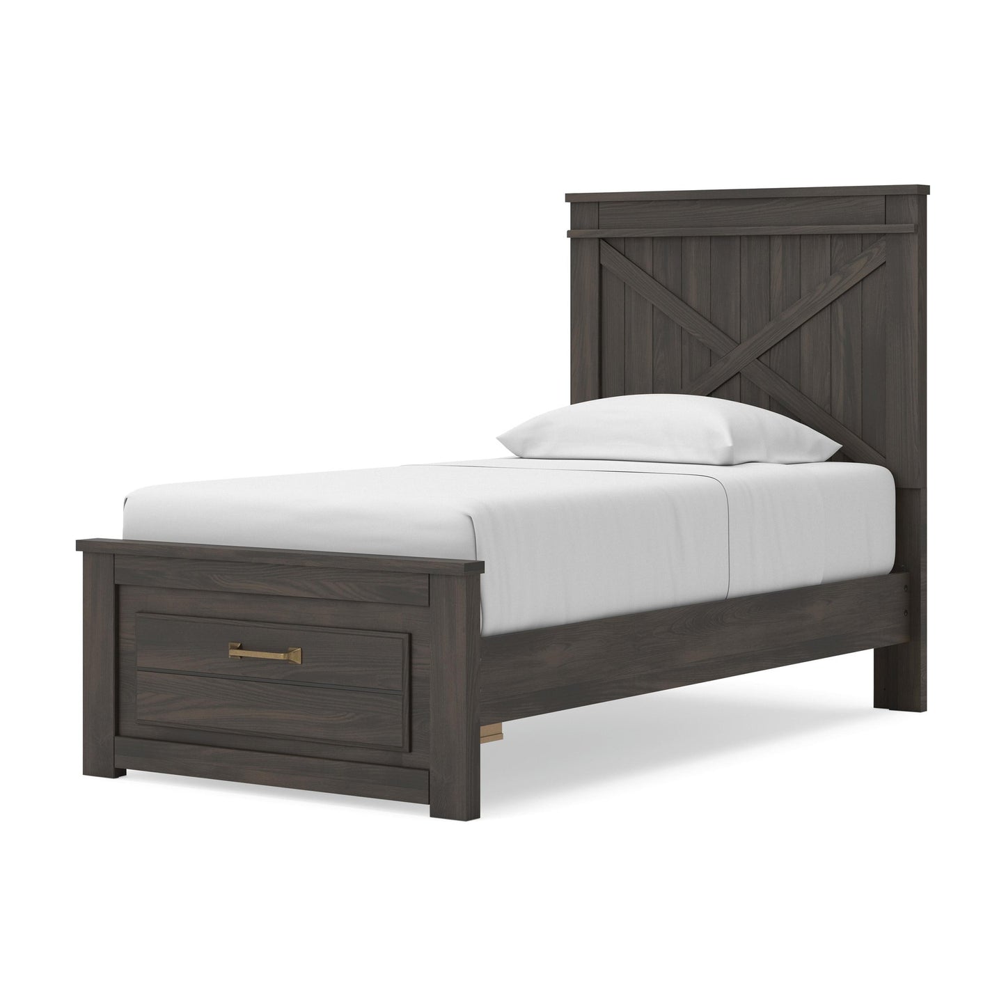 Vonitta Bay Twin Panel Platform Storage Bed