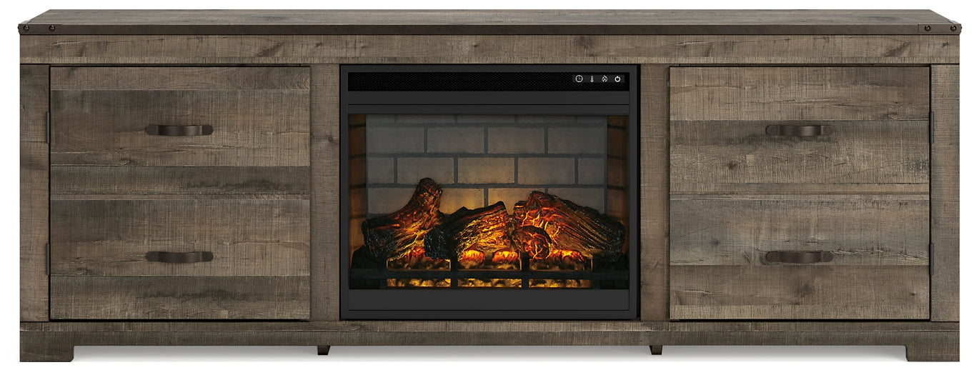 Trinell 72" TV Stand with Electric Fireplace